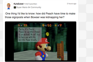 Illustration for article titled Miiverse Reacts To Super Mario 64 On Wii U